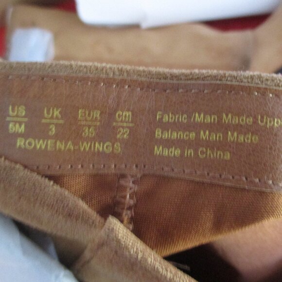 Zodiac Rowena-Wings Faux Leather Western Boots $169 - US Size 5 - Caramel - 1356 - Picture 11 of 13